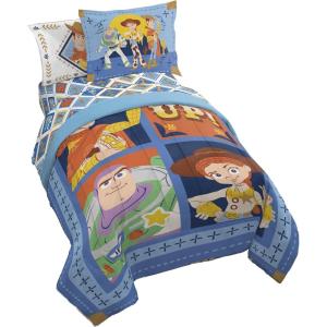 image:imageJay Franco Kids Comforter Set Includes Sheets and Pillow Covers  Soft and Cozy Bed Set for Stylish Room Decor Official Licensed Bedding Blue  The Mandalorian 7 Piece QueenBlue  Toy Story