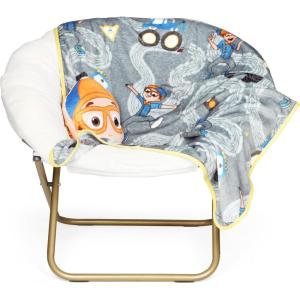 image:imageJay Franco Kids Nogginz Set  12 Inches Nogginz Pillow amp 40 x 50 Inches Cozy Plush Throw Blanket UltraSoft Character Nap Set for Travel Bedroom amp Couch Dcor Gray  The MandalorianGray  Blippi