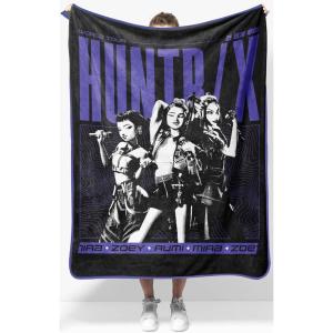 image:imageJay Franco Kids Plush Throw Blanket  Soft amp Cozy Fleece Throw for Bedroom amp Couch Dcor Official Licensed Product Blue  The Mandalorian 40x50  Travel BlanketBlack  Huntrix