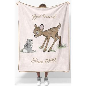 image:imageJay Franco Kids Plush Throw Blanket  Soft amp Cozy Fleece Throw for Bedroom amp Couch Dcor Official Licensed Product Blue  The Mandalorian 40x50  Travel BlanketBeige  Bambi