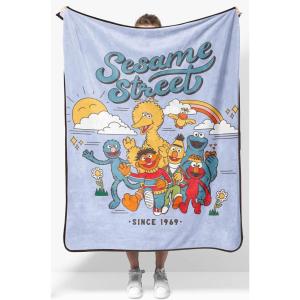 image:imageJay Franco Kids Plush Throw Blanket  Soft amp Cozy Fleece Throw for Bedroom amp Couch Dcor Official Licensed Product Blue  The Mandalorian 40x50  Travel BlanketPurple  Sesame Street