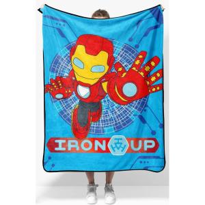 image:imageJay Franco Kids Plush Throw Blanket  Soft amp Cozy Fleece Throw for Bedroom amp Couch Dcor Official Licensed Product Blue  The Mandalorian 40x50  Travel BlanketBlue  Iron Man  Friends