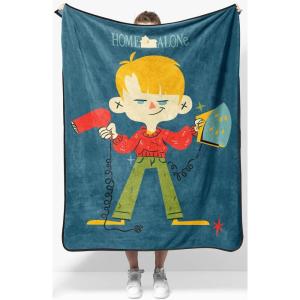 image:imageJay Franco Kids Plush Throw Blanket  Soft amp Cozy Fleece Throw for Bedroom amp Couch Dcor Official Licensed Product Blue  The Mandalorian 40x50  Travel BlanketBlue  Home Alone