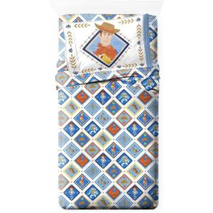 image:imageJay Franco Kids Sheet Set with Fitted Flat Sheets amp Pillow Cover  UltraSoft Bedding with Pillowcase for Room Decor White  The Mandalorian 4 Piece QueenMulti  Toy Story