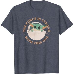 image:imageStar Wars Grogu The Force is Strong With This One TShirtHeather Blue