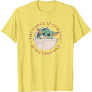 image:imageStar Wars Grogu The Force is Strong With This One TShirtLemon Yellow