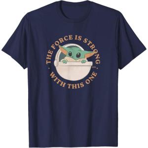image:imageStar Wars Grogu The Force is Strong With This One TShirtNavy Blue