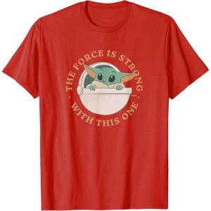 image:imageStar Wars Grogu The Force is Strong With This One TShirtRed