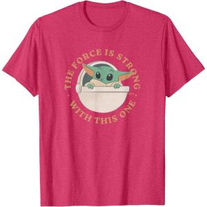 image:imageStar Wars Grogu The Force is Strong With This One TShirtRed Heather