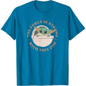 image:imageStar Wars Grogu The Force is Strong With This One TShirtSapphire Blue