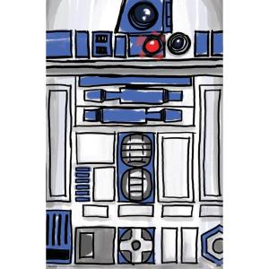 image:imageStar Wars Kids Sketch  R2D2 Character Illustration Wall Poster 34L x 224W Premium Unframed VersionPremium Unframed Version