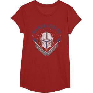 image:imageStar Wars The Mandalorian Legendary Warrior Bounty Hunter TShirtCranberry Red