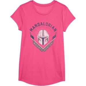 image:imageStar Wars The Mandalorian Legendary Warrior Bounty Hunter TShirtPink Heather