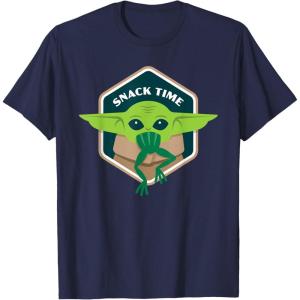 image:imageStar Wars The Mandalorian The Child Grogu Frog Snack Time TShirtNavy Blue