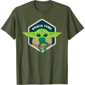 image:imageStar Wars The Mandalorian The Child Grogu Frog Snack Time TShirtOlive Green