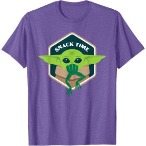 image:imageStar Wars The Mandalorian The Child Grogu Frog Snack Time TShirtPurple Heather