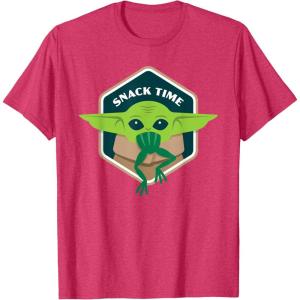 image:imageStar Wars The Mandalorian The Child Grogu Frog Snack Time TShirtRed Heather