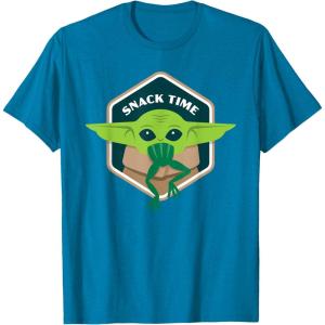 image:imageStar Wars The Mandalorian The Child Grogu Frog Snack Time TShirtSapphire Blue
