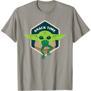 image:imageStar Wars The Mandalorian The Child Grogu Frog Snack Time TShirtSlate Grey