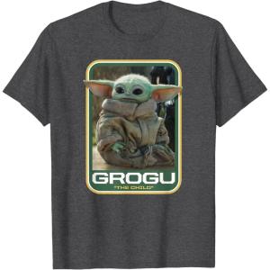 image:imageStar Wars The Mandalorian The Child Grogu TShirtDark Heather Grey