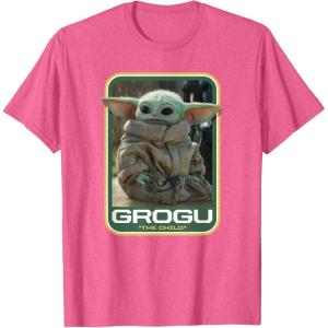 image:imageStar Wars The Mandalorian The Child Grogu TShirtPink Heather