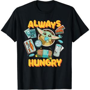 image:imageStar Wars The Mandalorian and Grogu Always Hungry Snacks TShirtBlack