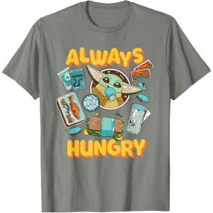 image:imageStar Wars The Mandalorian and Grogu Always Hungry Snacks TShirtOlive Heather