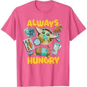 image:imageStar Wars The Mandalorian and Grogu Always Hungry Snacks TShirtPink Heather