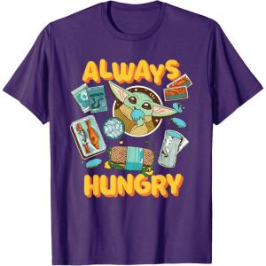 image:imageStar Wars The Mandalorian and Grogu Always Hungry Snacks TShirtPurple