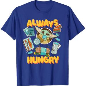 image:imageStar Wars The Mandalorian and Grogu Always Hungry Snacks TShirtRoyal Blue