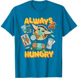 image:imageStar Wars The Mandalorian and Grogu Always Hungry Snacks TShirtSapphire Blue