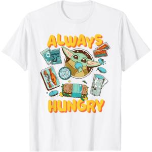 image:imageStar Wars The Mandalorian and Grogu Always Hungry Snacks TShirtWhite