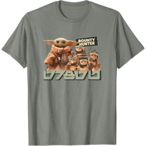image:imageStar Wars The Mandalorian and Grogu Bounty Hunter Vintage TShirtOlive Heather