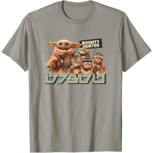 image:imageStar Wars The Mandalorian and Grogu Bounty Hunter Vintage TShirtSlate Grey
