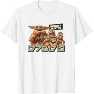image:imageStar Wars The Mandalorian and Grogu Bounty Hunter Vintage TShirtWhite