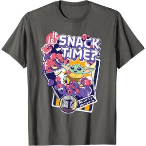 image:imageStar Wars The Mandalorian and Grogu Is It Snack Time TShirtAsphalt Grey
