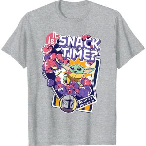 image:imageStar Wars The Mandalorian and Grogu Is It Snack Time TShirtHeather Grey