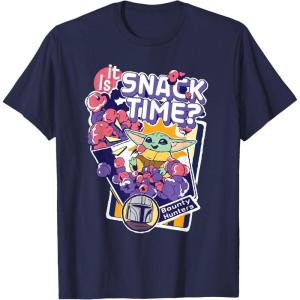 image:imageStar Wars The Mandalorian and Grogu Is It Snack Time TShirtNavy Blue