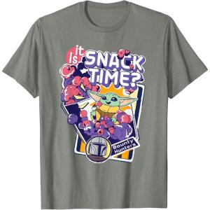 image:imageStar Wars The Mandalorian and Grogu Is It Snack Time TShirtOlive Heather