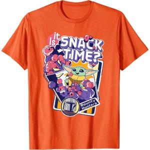 image:imageStar Wars The Mandalorian and Grogu Is It Snack Time TShirtOrange