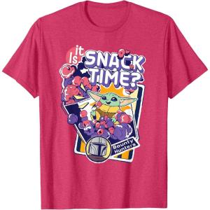 image:imageStar Wars The Mandalorian and Grogu Is It Snack Time TShirtRed Heather