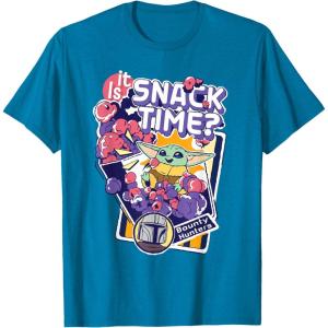 image:imageStar Wars The Mandalorian and Grogu Is It Snack Time TShirtSapphire Blue