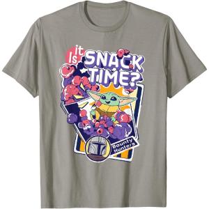 image:imageStar Wars The Mandalorian and Grogu Is It Snack Time TShirtSlate Grey