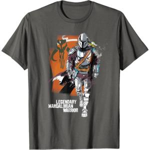 image:imageStar Wars The Mandalorian and Grogu Movie Legendary Warrior TShirtAsphalt Grey