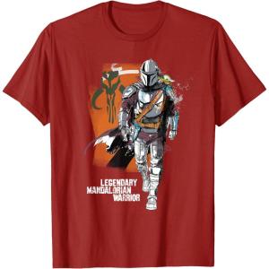 image:imageStar Wars The Mandalorian and Grogu Movie Legendary Warrior TShirtCranberry Red