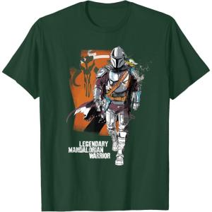 image:imageStar Wars The Mandalorian and Grogu Movie Legendary Warrior TShirtDark Green