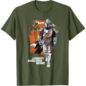 image:imageStar Wars The Mandalorian and Grogu Movie Legendary Warrior TShirtOlive Green