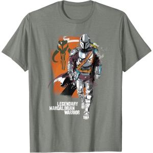 image:imageStar Wars The Mandalorian and Grogu Movie Legendary Warrior TShirtOlive Heather