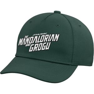 image:imageStar Wars The Mandalorian and Grogu Official BampW Movie Logo Adjustable Printed Baseball HatDark Green