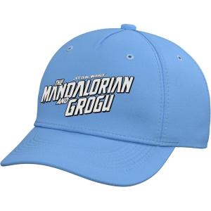 image:imageStar Wars The Mandalorian and Grogu Official BampW Movie Logo Adjustable Printed Baseball HatLight Blue